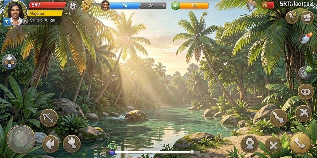Screenshot gameplay 5RT menampilkan aksi seru yang menghibur.