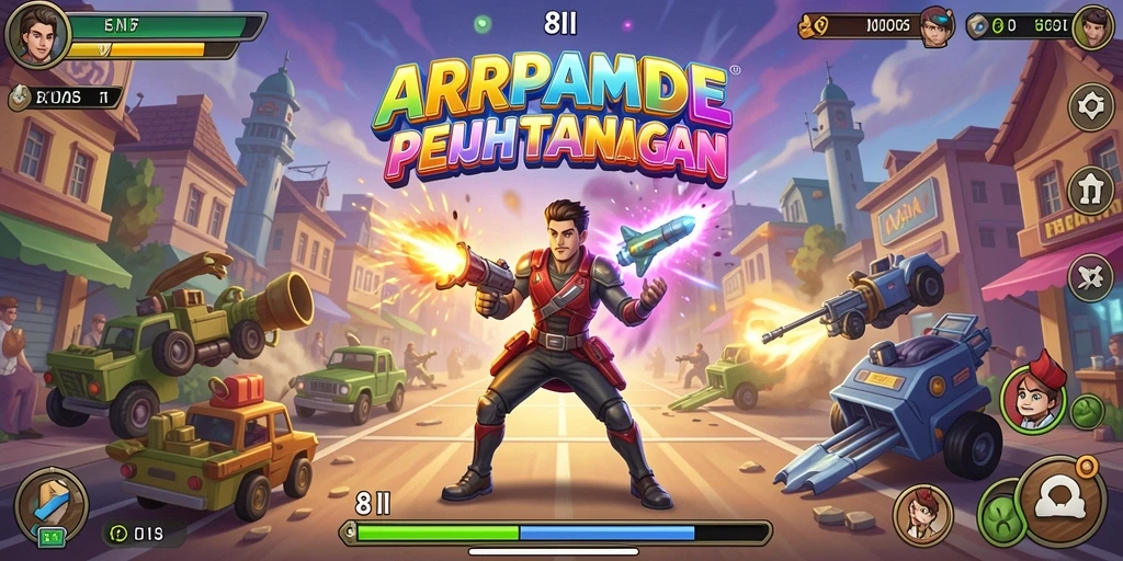 Tangkapan layar menunjukkan gameplay seru dan menantang dari 8II.