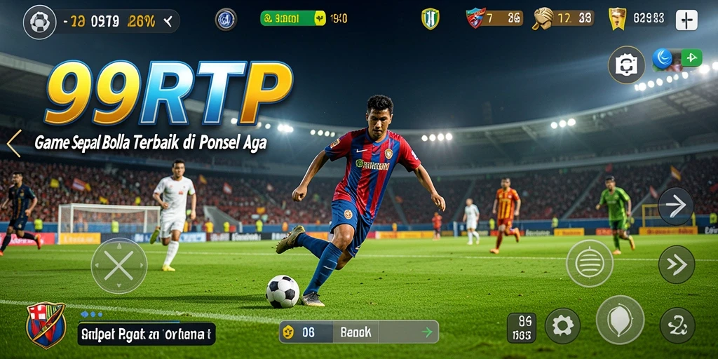 Tampilan gameplay seru dan strategi sepak bola di 99RTP.