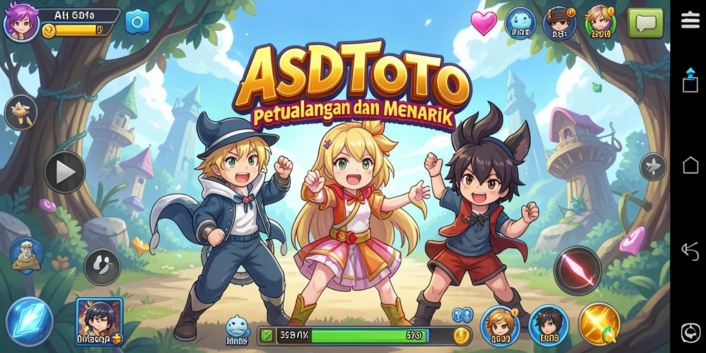 Tampilan gameplay ASDTOTO dengan karakter anime yang menarik.