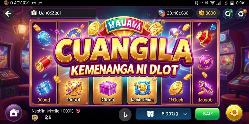 Screenshot gameplay CUANGILA yang menunjukkan keseruan permainan slot.