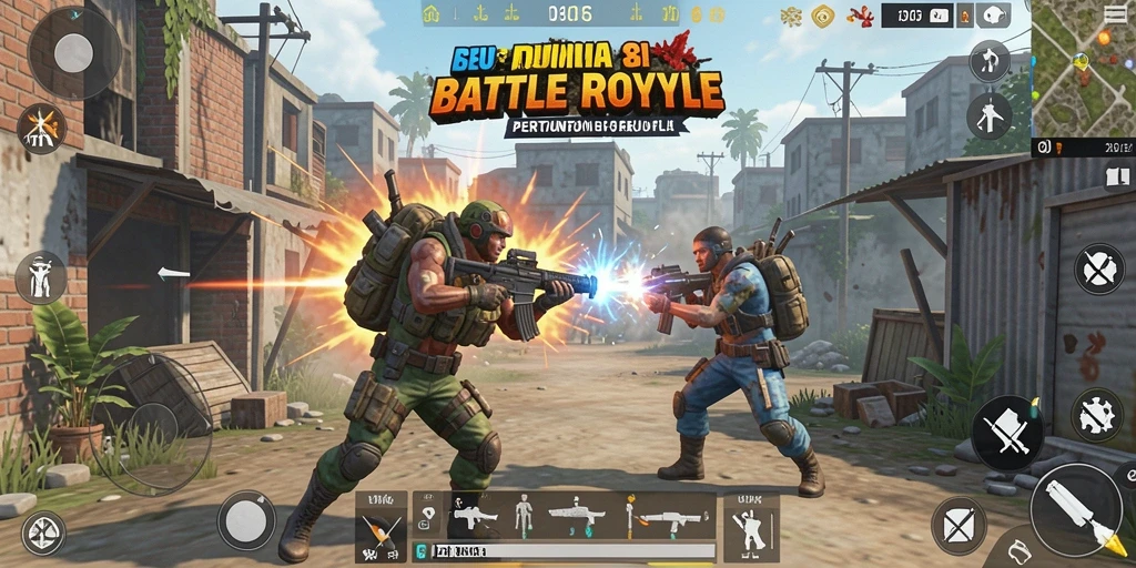 Gameplay seru D06 dalam aksi Battle Royale.