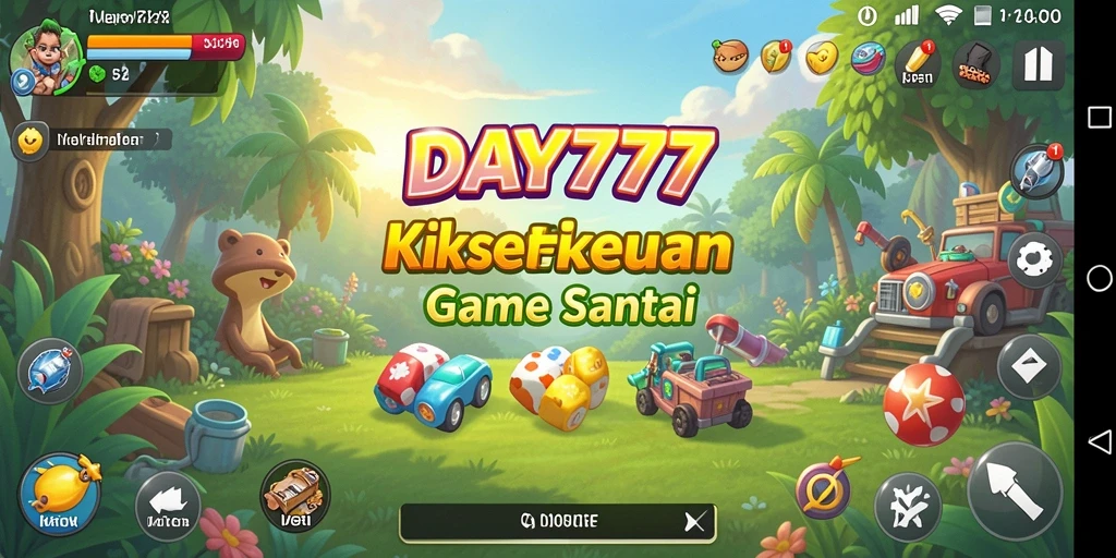 Screenshot menunjukkan pengalaman gameplay santai di DAY777.