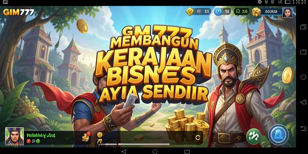 Screenshot gameplay GIM777 menampilkan simulasi bisnis yang mendebarkan.
