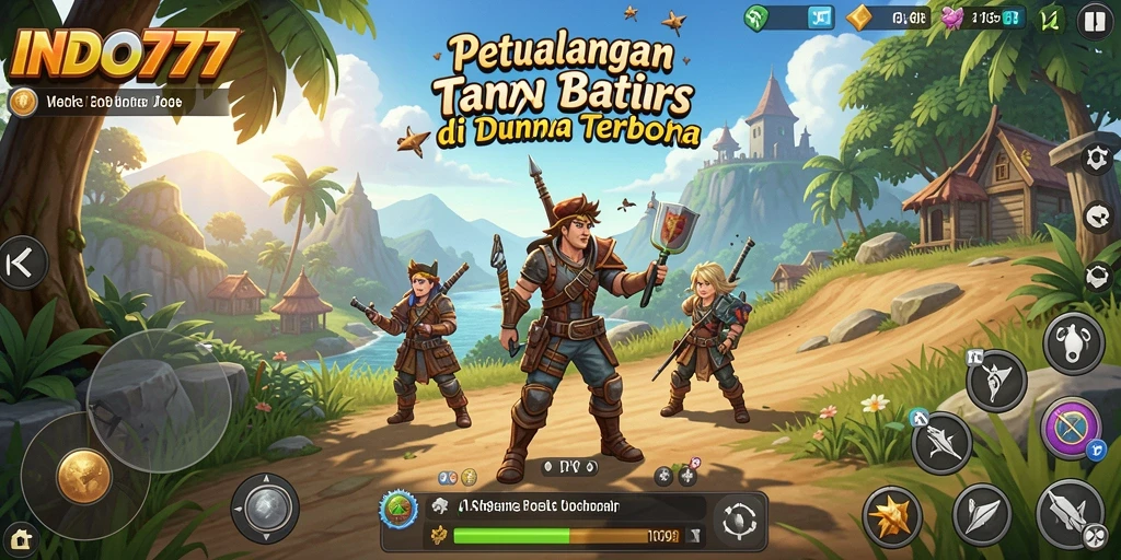 Screenshot INDO777 menampilkan petualangan eksplorasi di dunia terbuka yang luas.