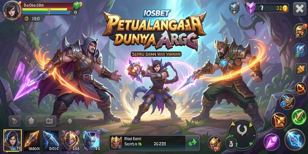 Screenshot menunjukkan gameplay ARPG yang penuh aksi dan petualangan.