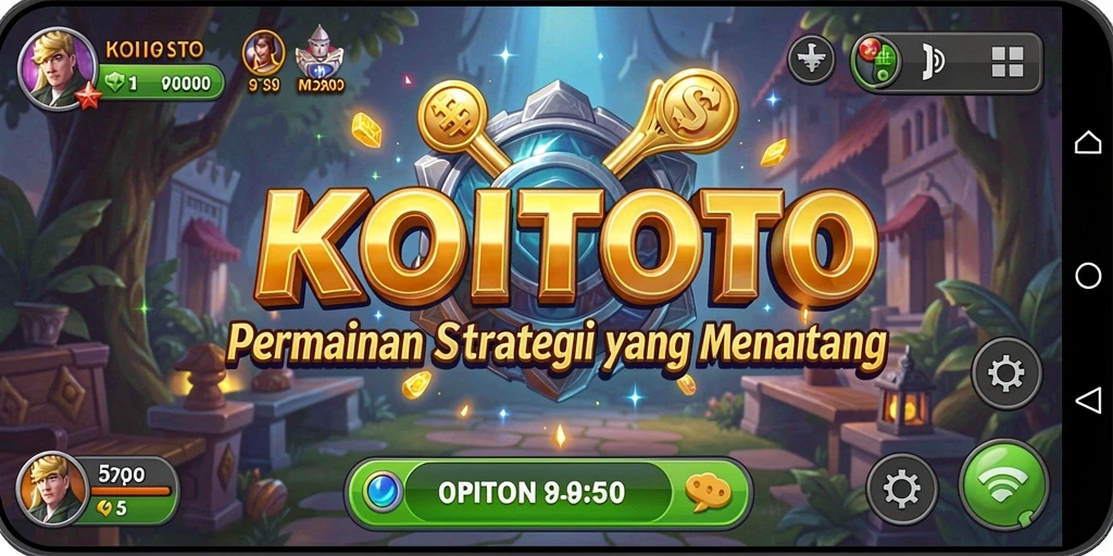 Tampilan gameplay KOITOTO menampilkan pertempuran strategi yang intens.