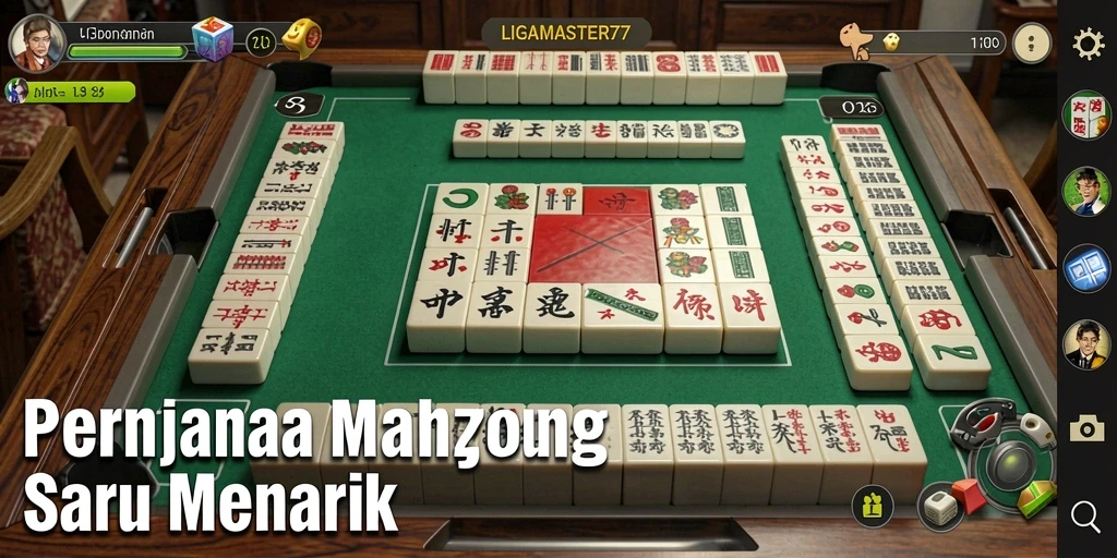Tampilan gameplay LIGAMASTER77 dalam aksi Mahjong yang mengasyikkan.