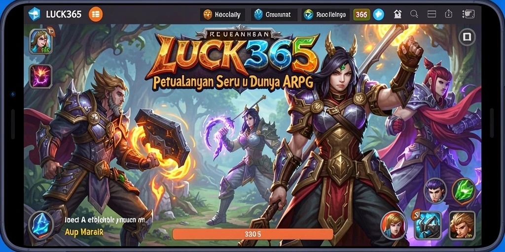Tampilan gameplay ARPG yang mendebarkan di LUCK365.