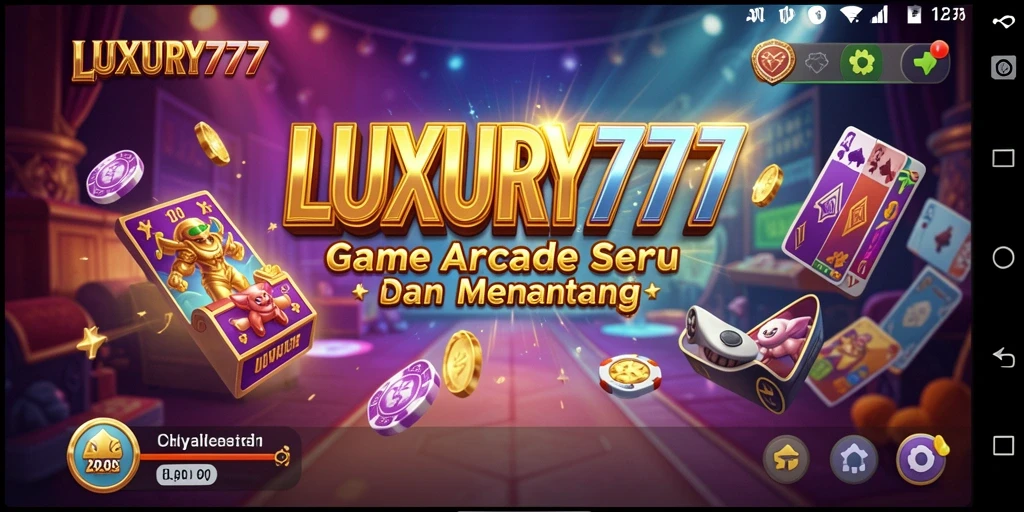 Tampilan gameplay LUXURY777 yang penuh aksi dan warna.
