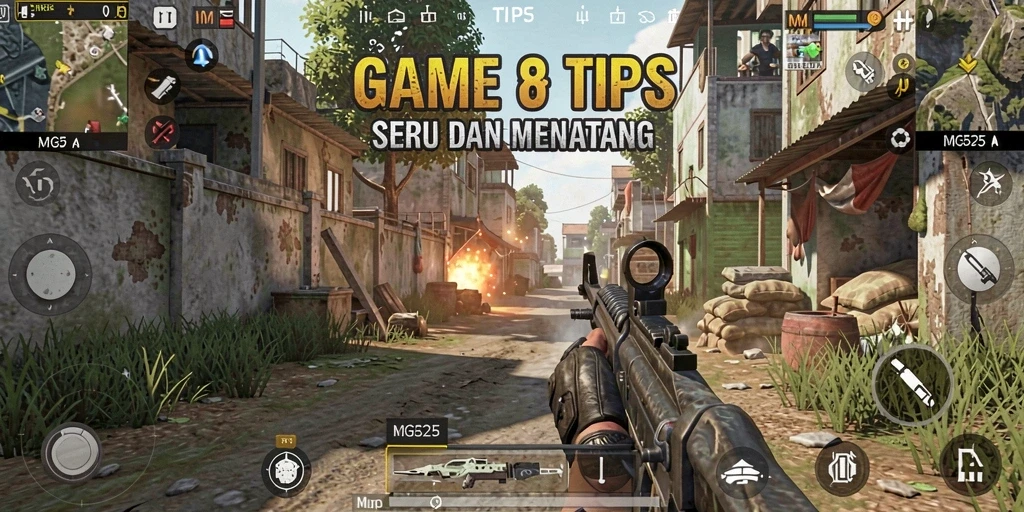 Tampilan gameplay seru dan penuh aksi dalam MG525.