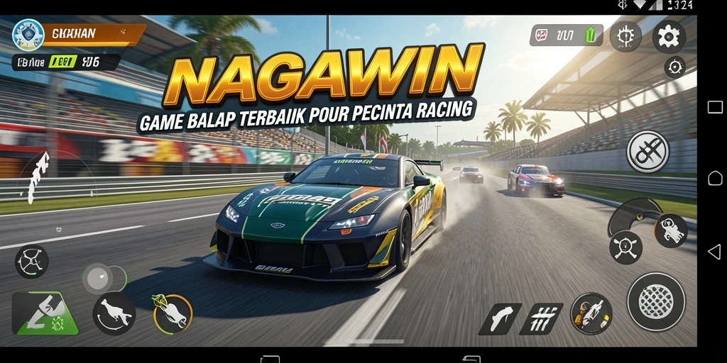 Tangkapan layar gameplay NAGAWIN yang sangat mendebarkan.