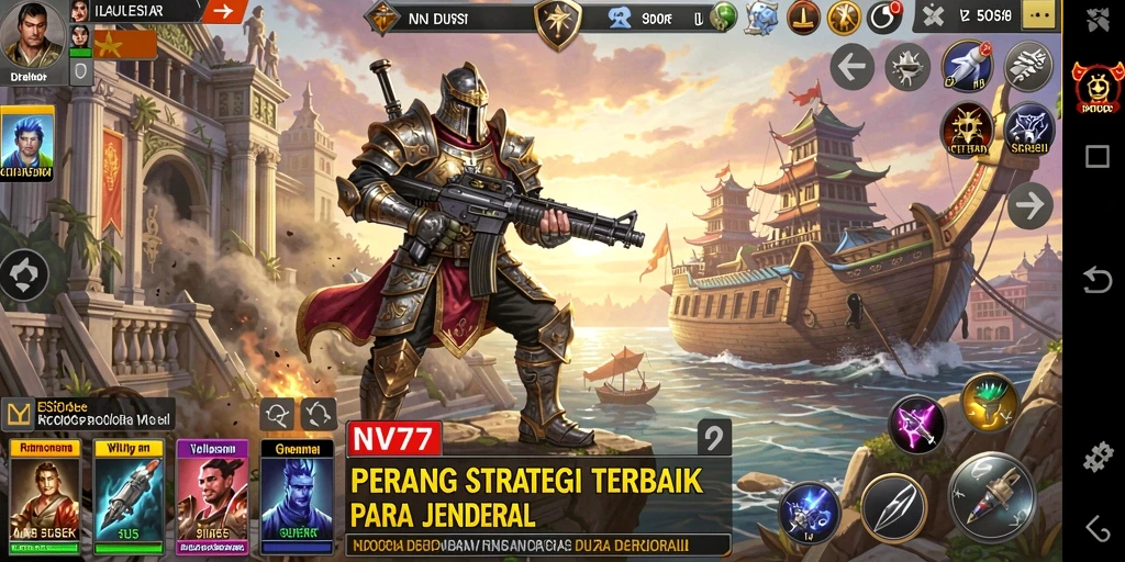 Tampilan menarik dari gameplay NV77 yang penuh strategi.