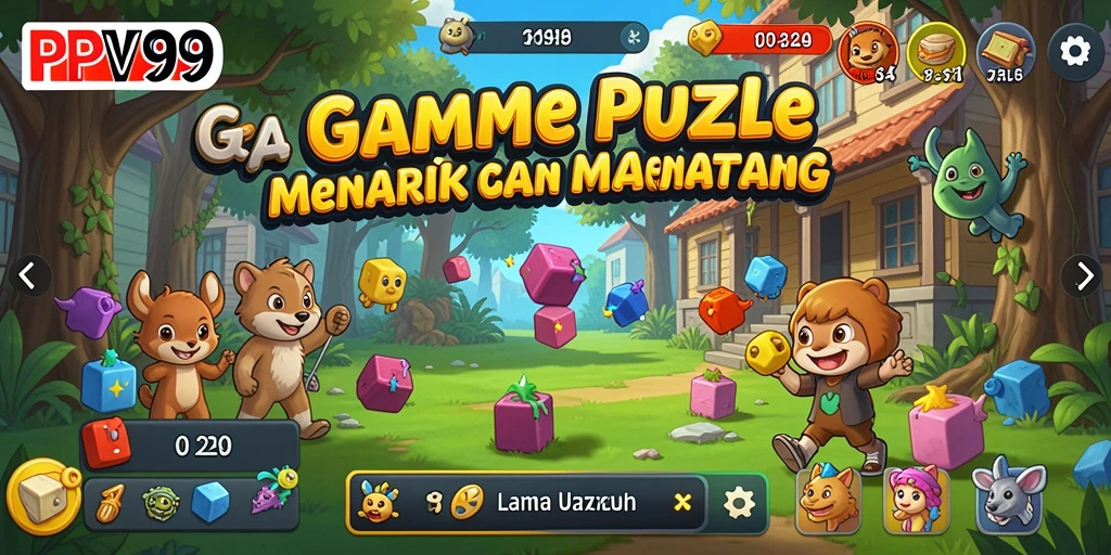 Tampilan menarik dari gameplay Puzzle di PPV99.