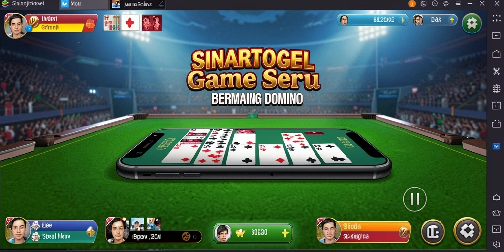Tangkapan layar gameplay seru dari SINARTOGEL, permainan domino yang menarik.