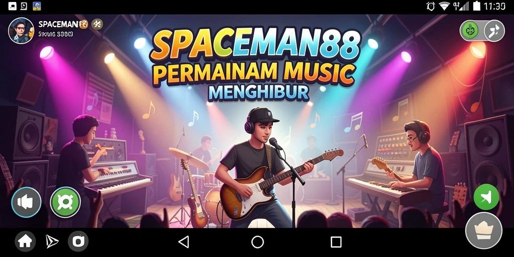 Tampilan gameplay SPACEMAN88 yang penuh warna dan dinamis.