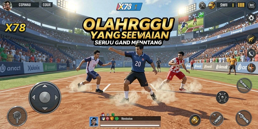 Tangkapan layar gameplay X78 menampilkan aksi pertandingan yang seru dan mendebarkan.